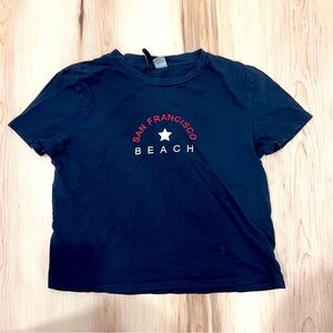 H&M Cropped Graphic Tee